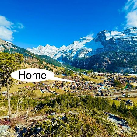 Unique Penthouse With Gallery And Mountain View Kandersteg Exterior photo
