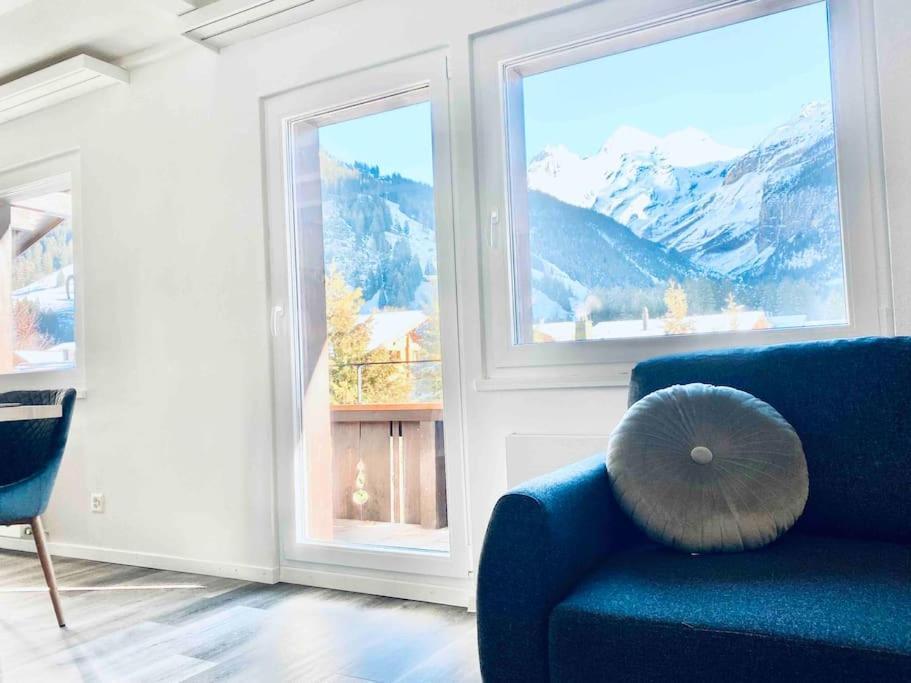 Unique Penthouse With Gallery And Mountain View Kandersteg Exterior photo